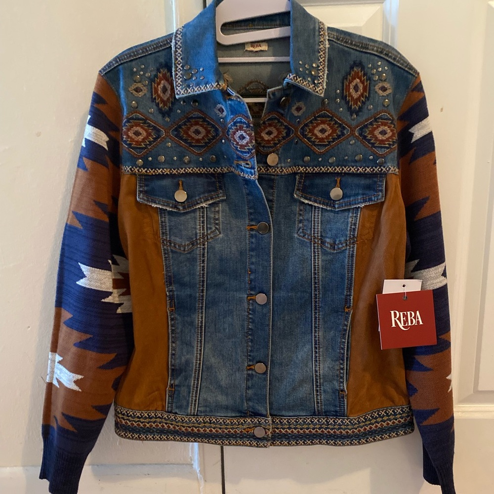 Brand new jeans jacket. Reba brand. Size S.